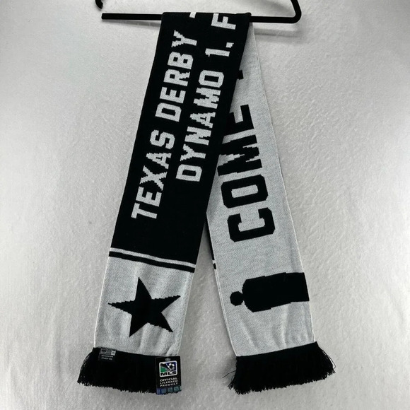Ruffneck Scarves OS Texas Derby Houston Dynamo FC & FC Dallas MLS Winter Black - Picture 3 of 6